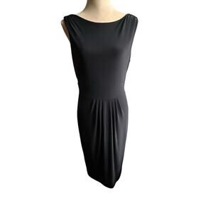 Jones New York Women’s Black Sheath Sleeveless Stretch Lined Dress Size 10